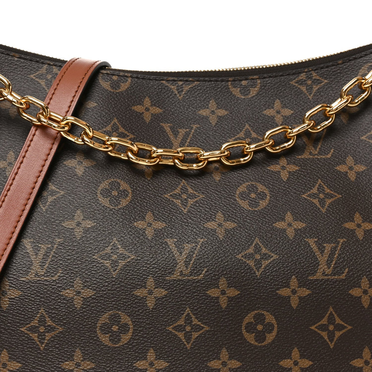 Reverse Monogram Loop Hobo