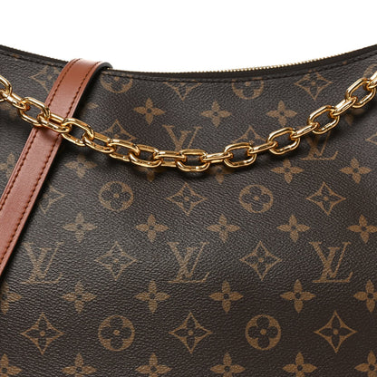 Reverse Monogram Loop Hobo