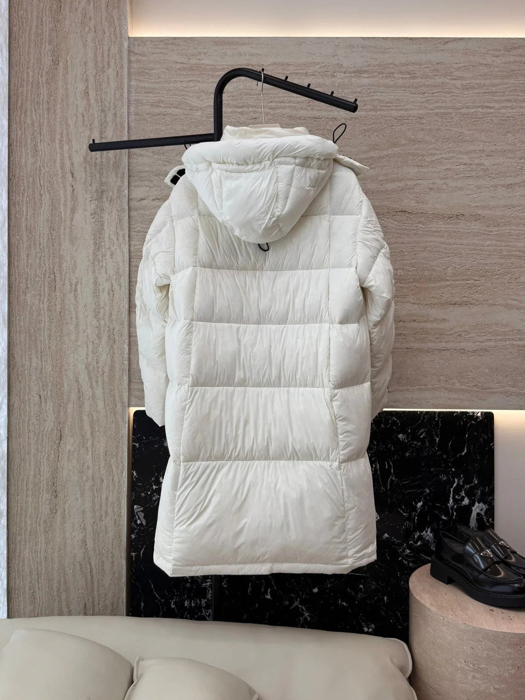 PRADA 25S LONG PUFFER JACKET 520