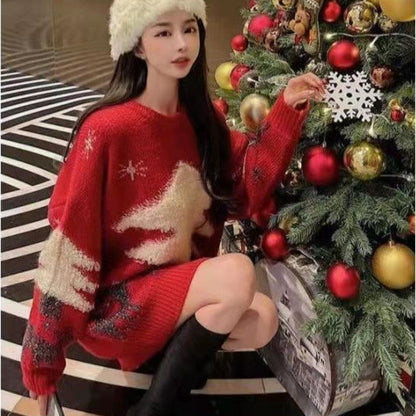 Loose Jacquard Sweater