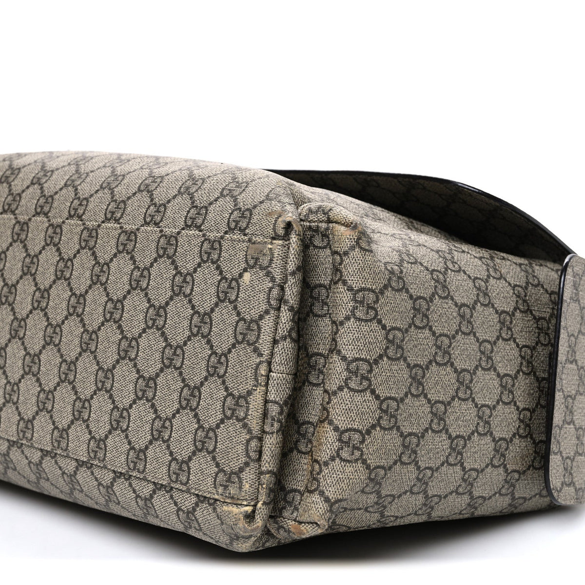GG Plus Monogram Messenger Diaper Bag Dark Brown