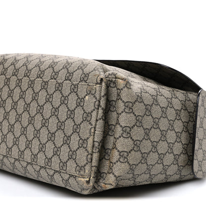 GG Plus Monogram Messenger Diaper Bag Dark Brown