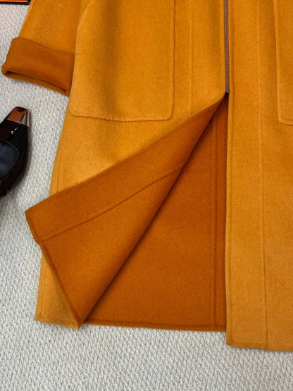 HERMES 25S REVERSIBLE LONG CASHMERE COAT 244