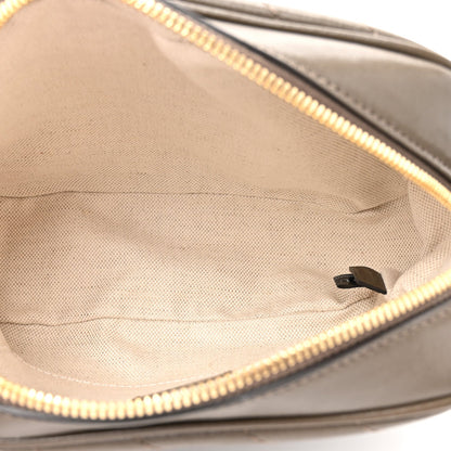 Sakai Be Green Calfskin Diagonal Stitched Small Blondie Shoulder Bag Craclet Brown