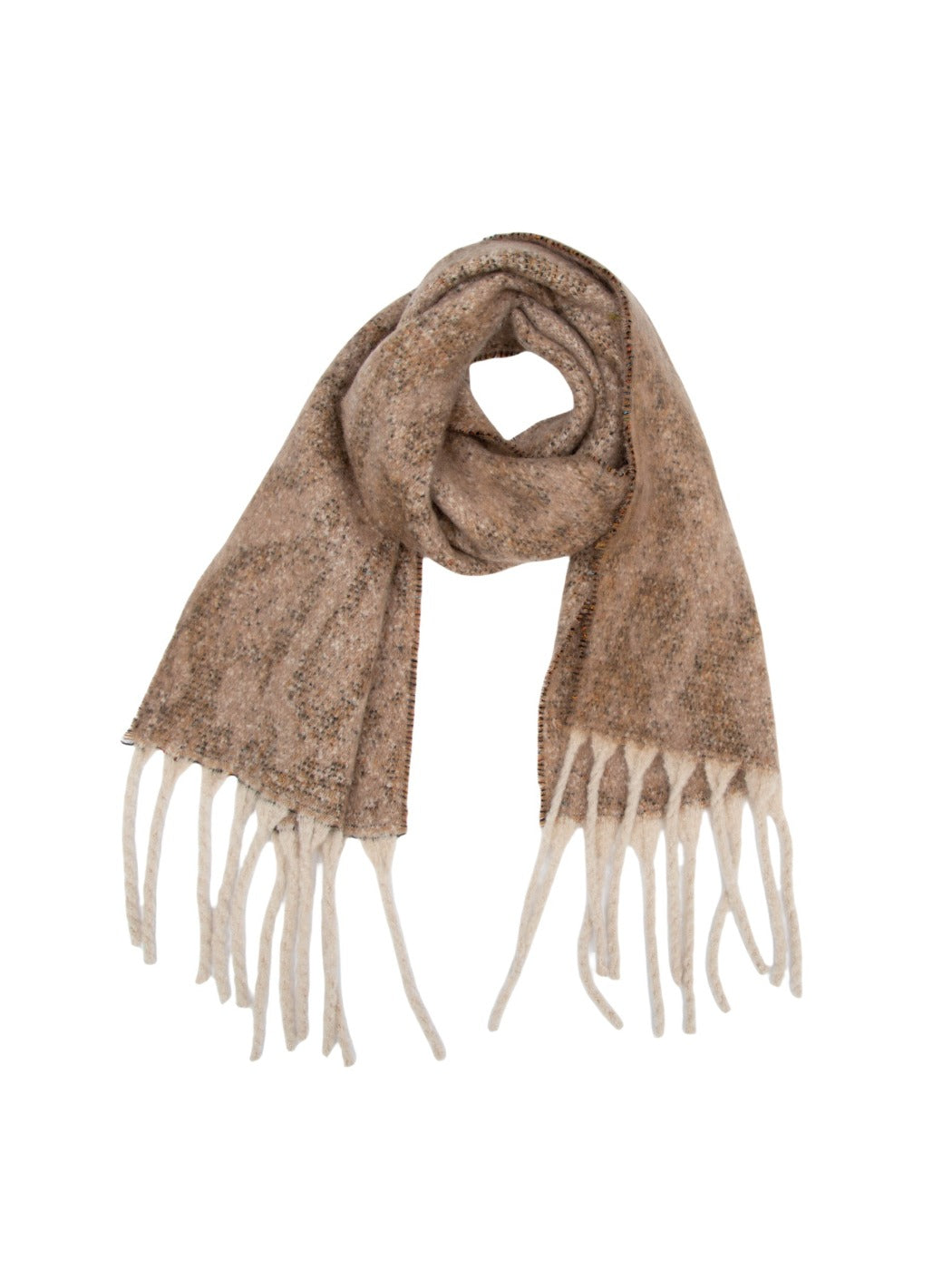 Scarvii - Winter Snake Printed Tassel Scarf