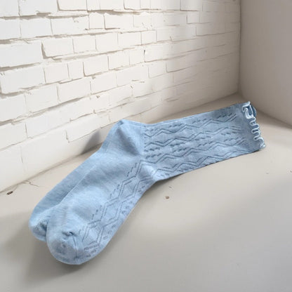 Rufia - Solid Color Picot-Edge Ankle Socks