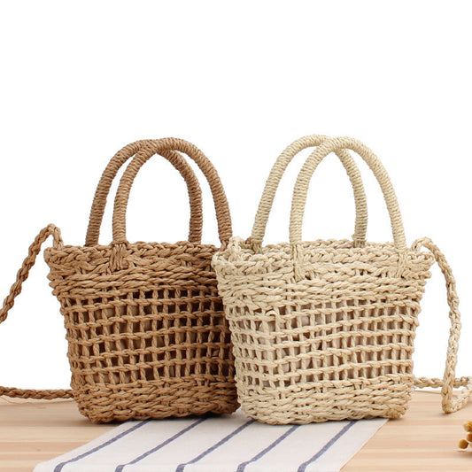 Crochet Market Bag Cherry Woven Bag