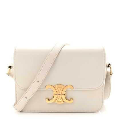 Shiny Calfskin Teen Triomphe Arctic White