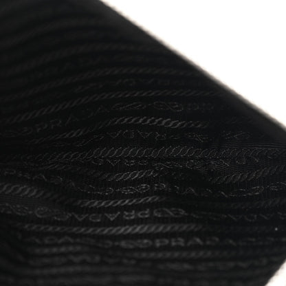Re-Nylon Saffiano Re-Edition 2000 Double Zip Crossbody Bag Black
