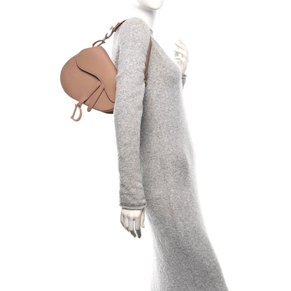 Ultra Matte Calfskin Saddle Bag Blush