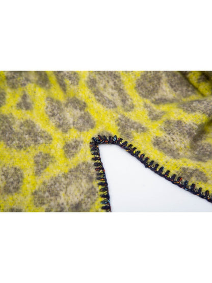 Scarvii - Thick Leopard Printed Wrap Shawl with Tassels