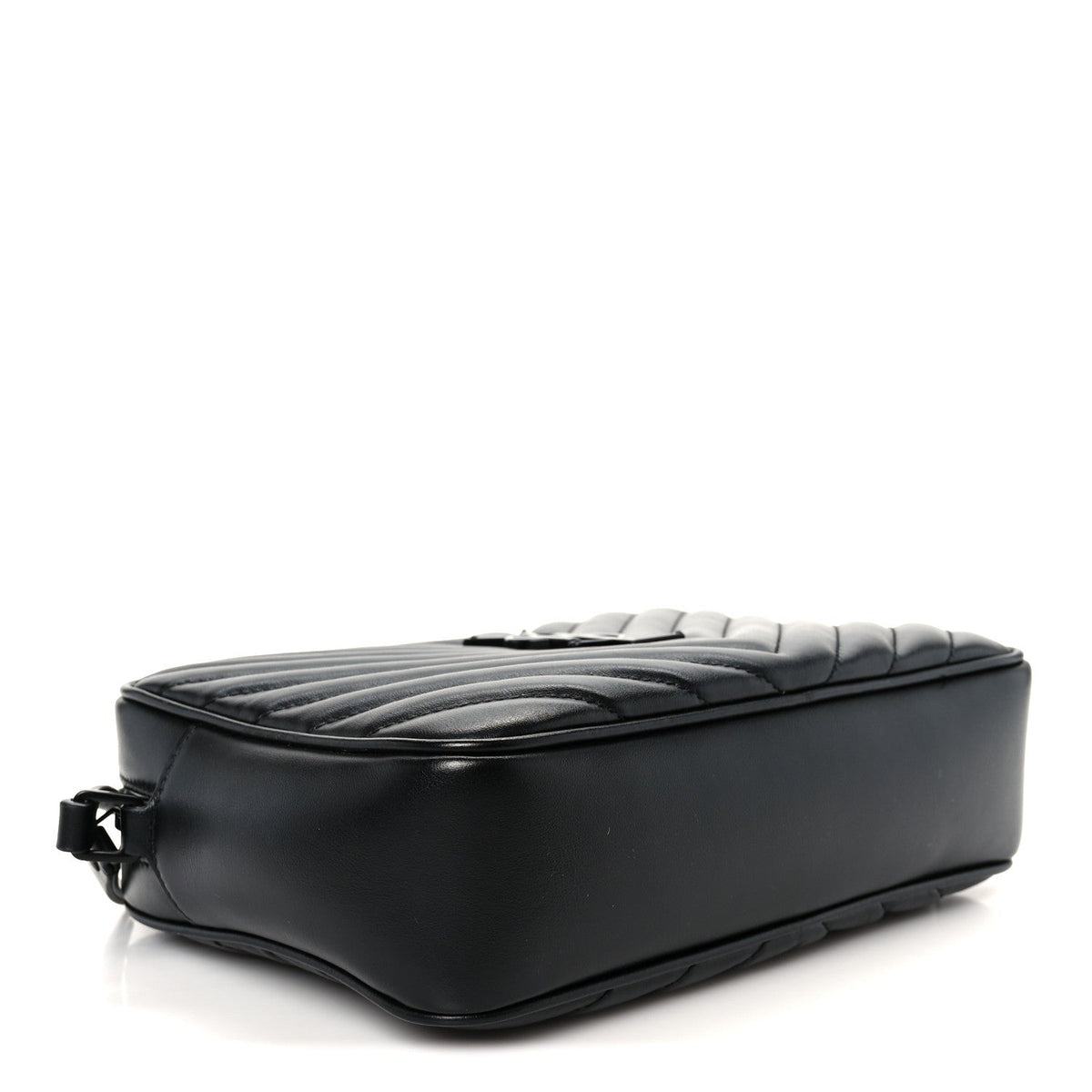 Calfskin Matelasse Monogram Monochrome Lou Camera Bag Black