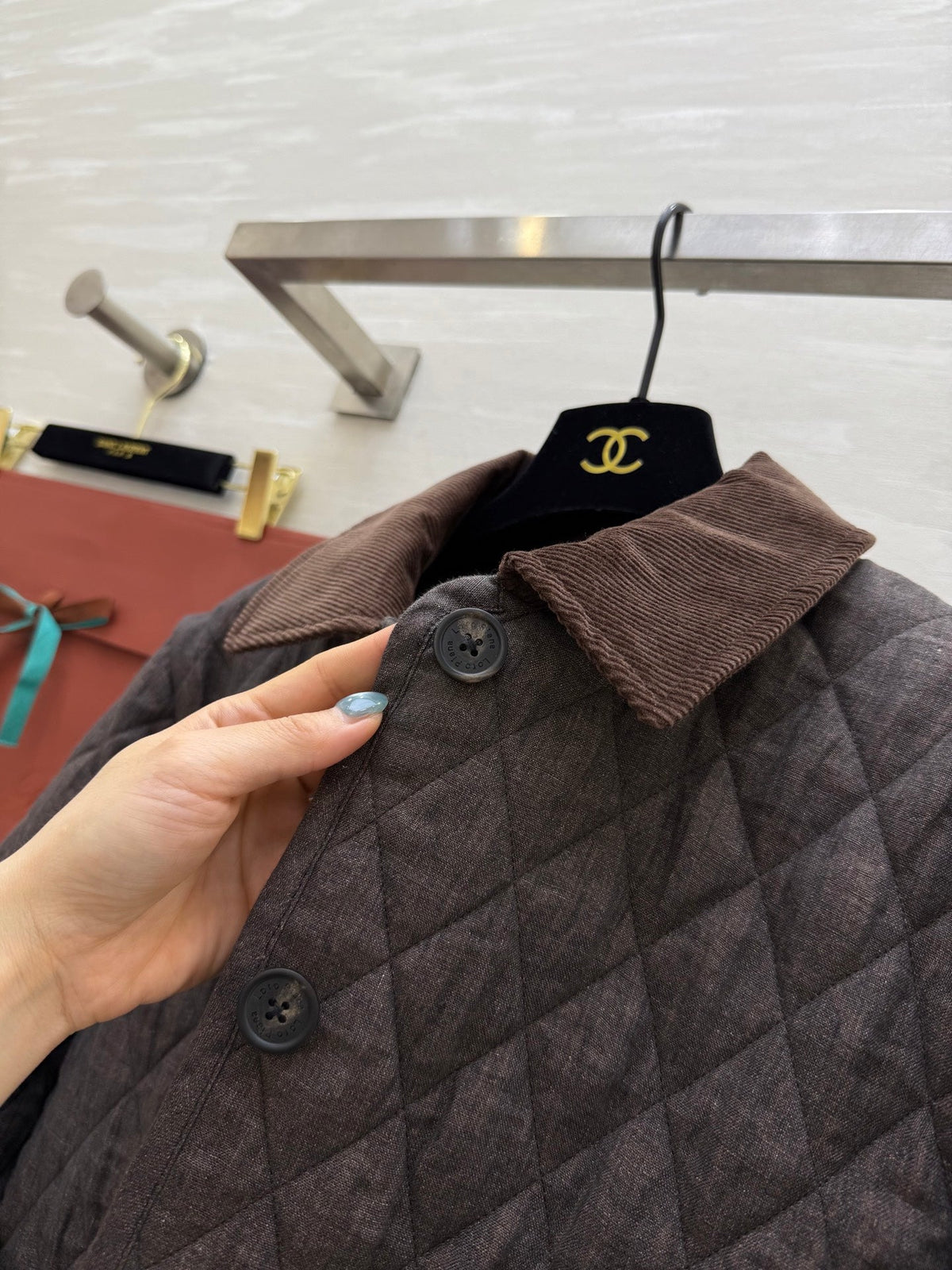 LP 25 Jacket Dark Gray mix Brown Virgin Wool 316566