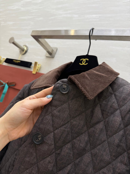 LP 25 Jacket Dark Gray mix Brown Virgin Wool 316566