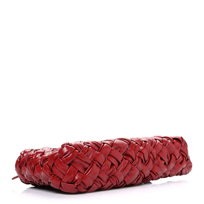 Calfskin Intrecciato Kalimero Cha-Cha Clutch Red