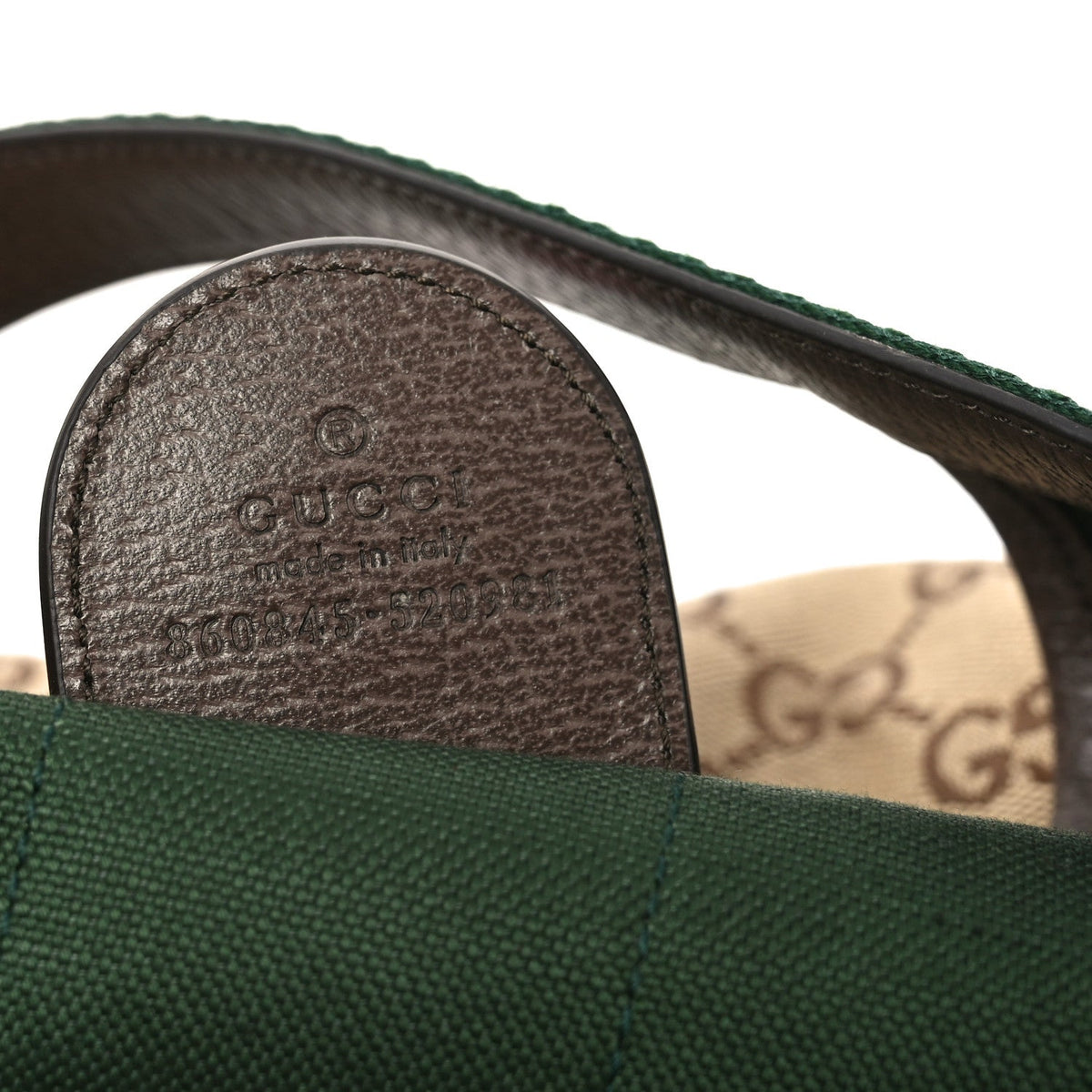 Monogram Web Small Giglio Tote Beige Dark Brown