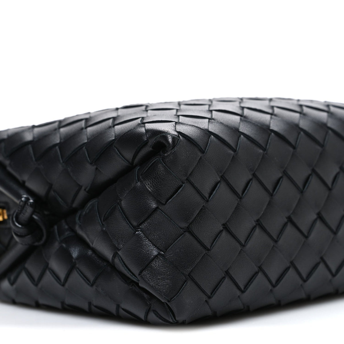 Nappa Intrecciato Small Loop Camera Bag Black