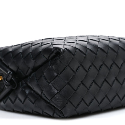 Nappa Intrecciato Small Loop Camera Bag Black
