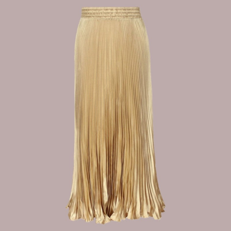 Long Accordion Pleated Skirt