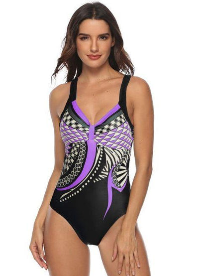 Printed Sexy One-Piece Swimsuit