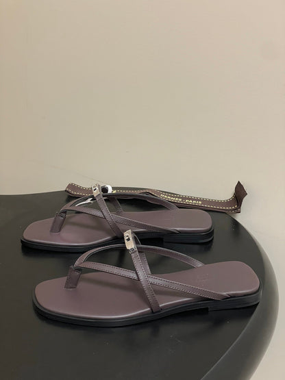 HM Miss Sandal Dark Brown in Calfskin 593824