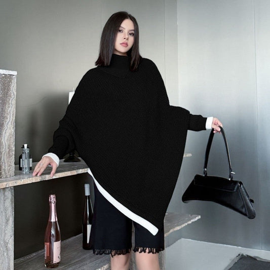 Irregular Batwing Sleeve Sweater