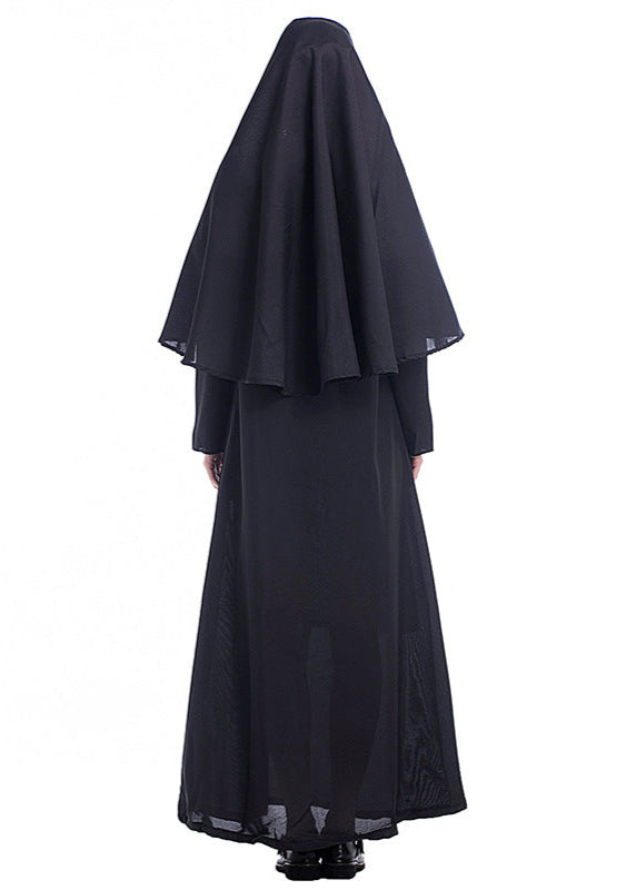 Classic Nun Costume Lightweight Polyester Religious Outfit
