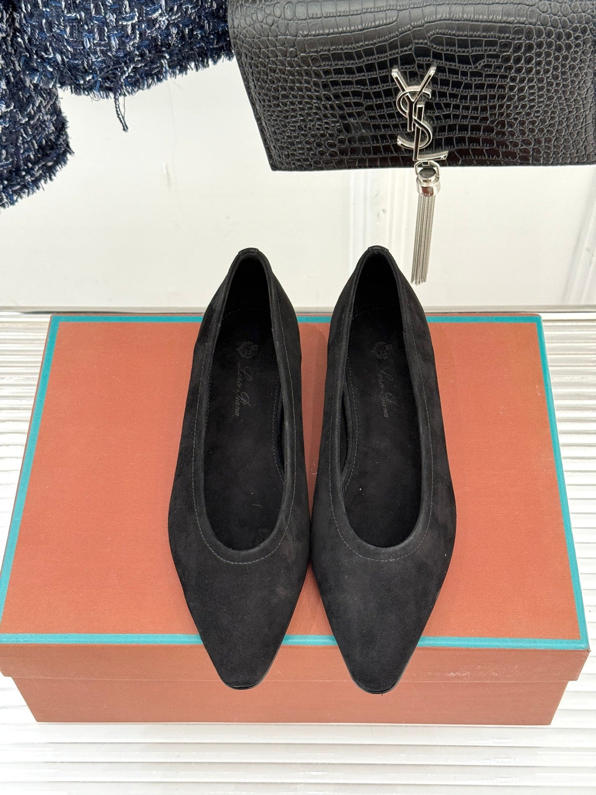 LP Primula Ballet Flat Black Suede 570689
