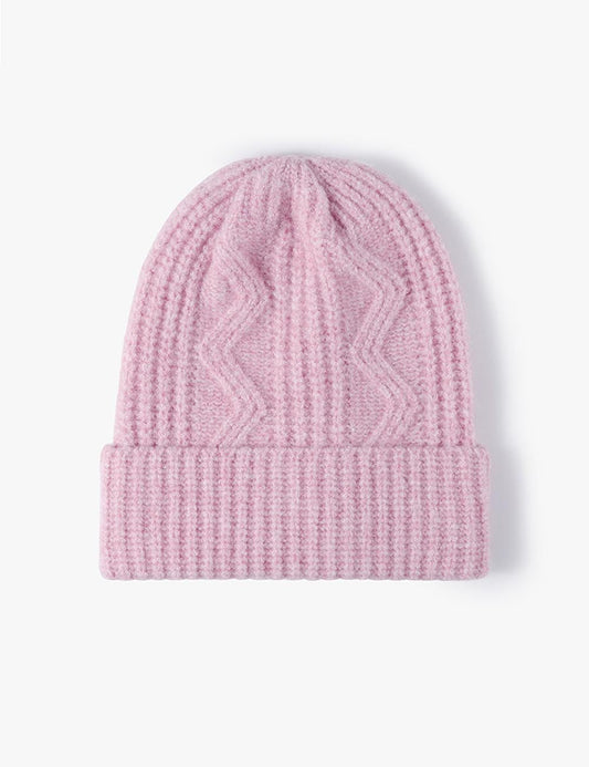 Winter Thick Wool Thermal Cable Knit Beanie