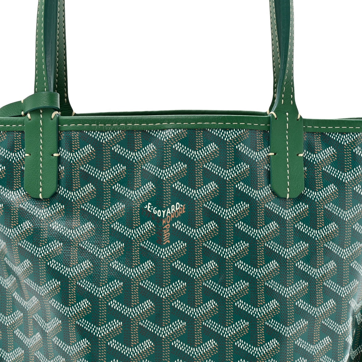 Goyardine Reversible Mini Anjou Green