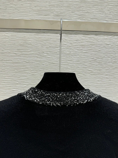 Miumiu 2026 Knit Sweater Black Wool Viscose