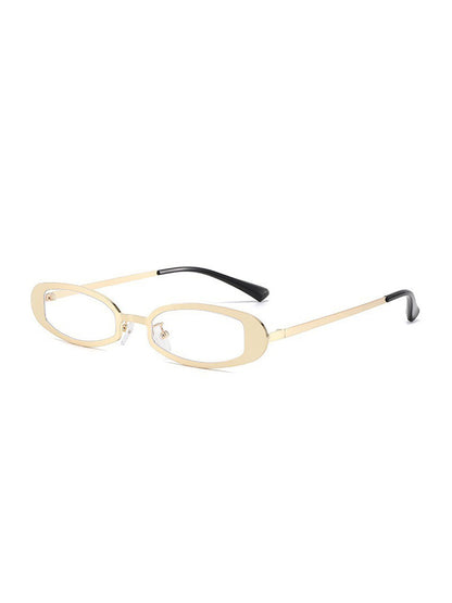 Mara Metal Oval-Framed Sunglasses