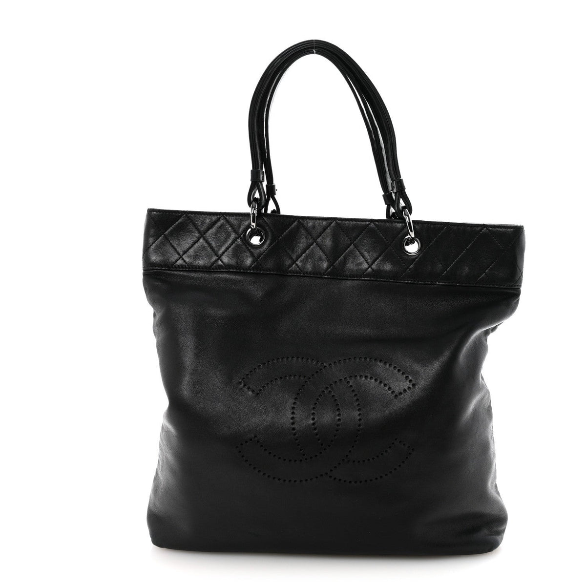 Lambskin CC Shoulder Bag Black