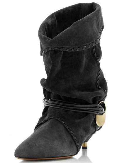 Abrianna Ruched Ankle Boots