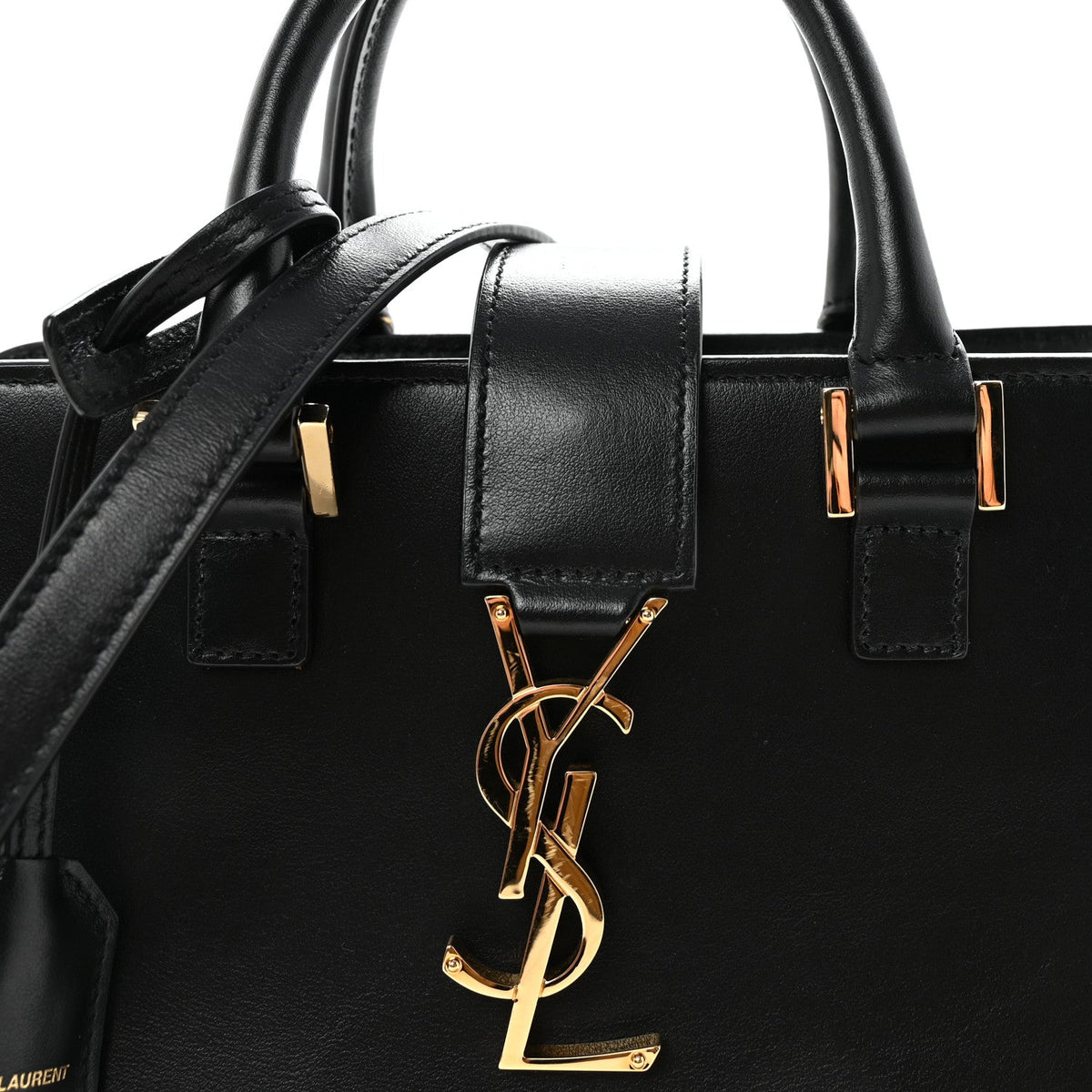 Calfskin Monogram Baby Cabas Black