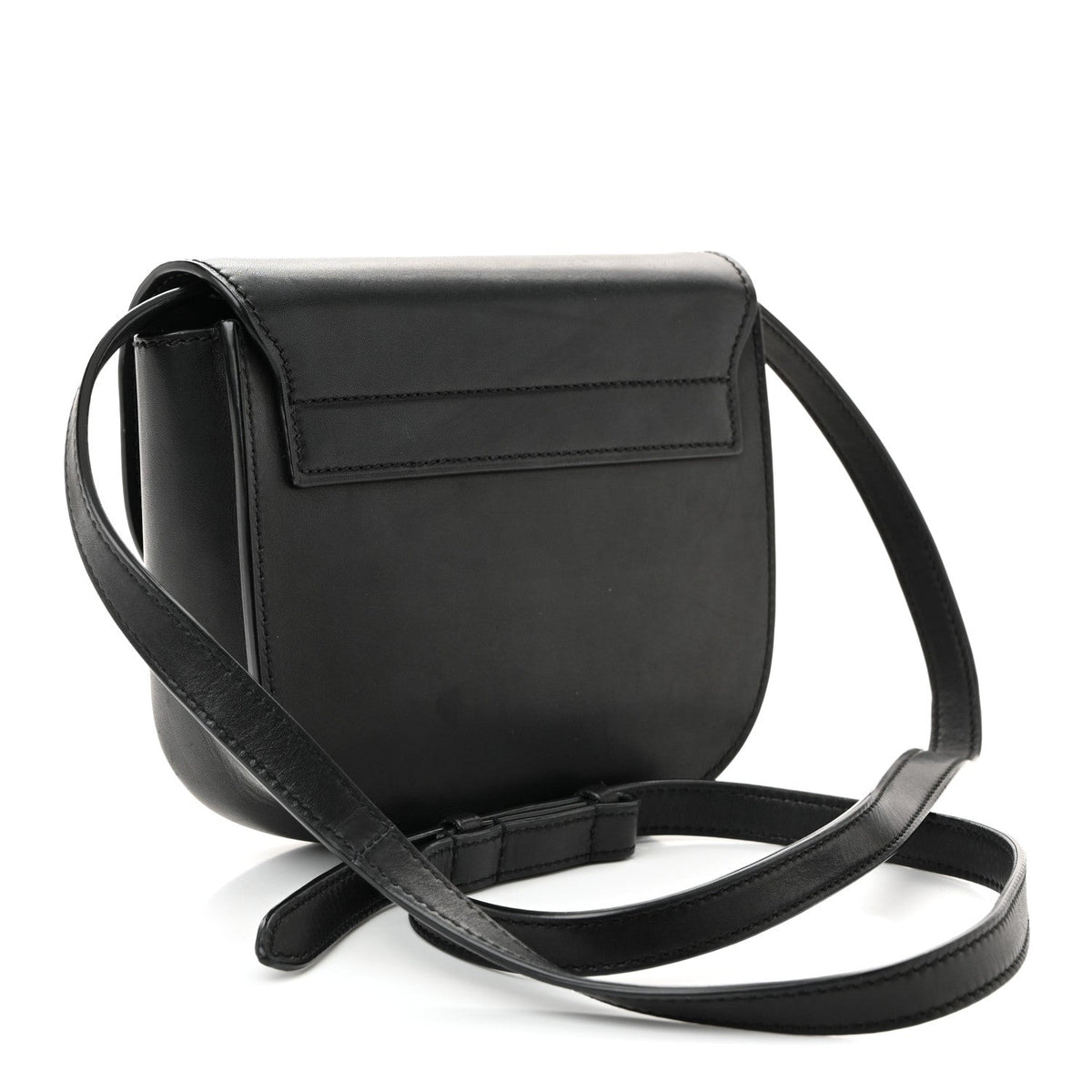Smooth Calfskin Classic Monogram Small Kaia Satchel Black