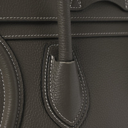 Drummed Calfskin Micro Luggage Souris