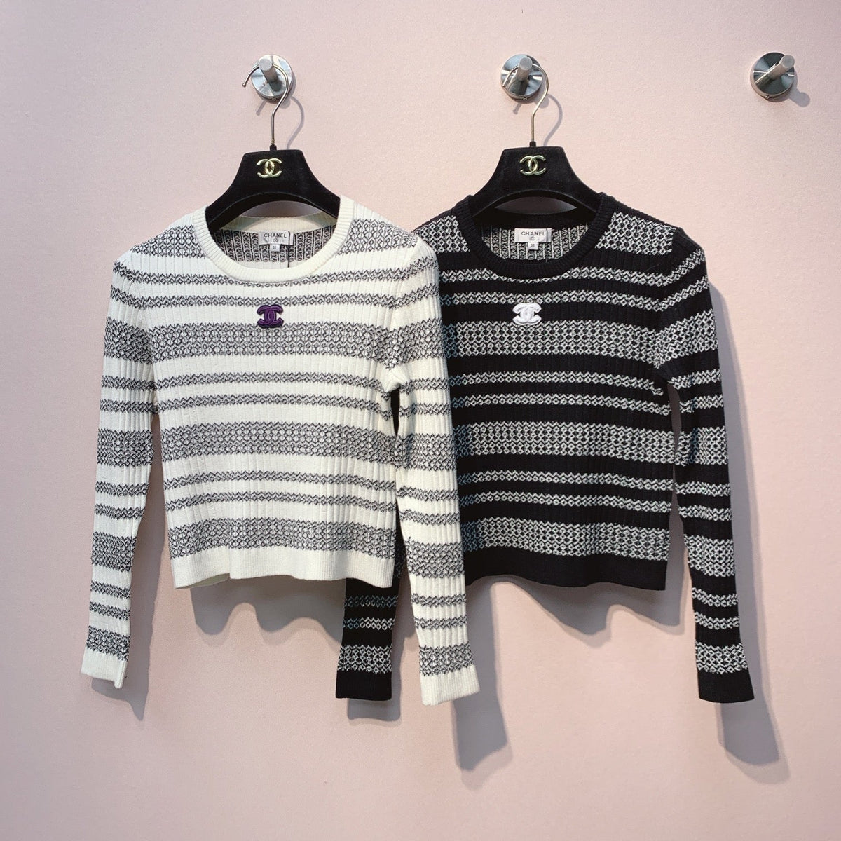 CC 25 Striped Sweater Polyester Fabric 296116