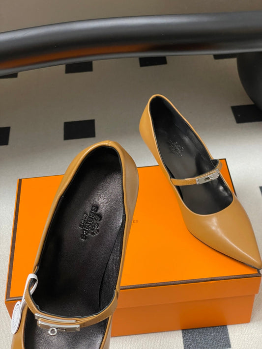 HM 26 Majeste 60 Pump Brown in Calfskin 593828