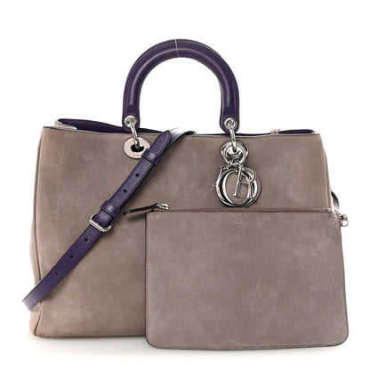Suede Large Diorissimo Tote Purple