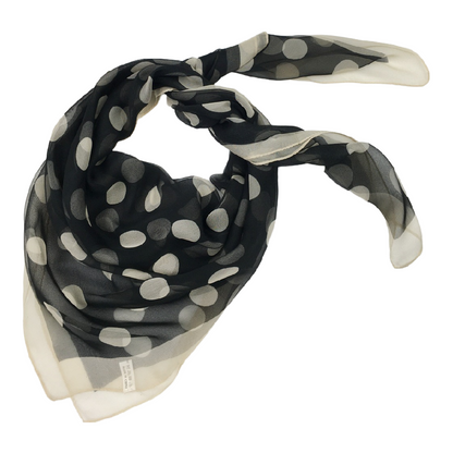 Scarvii - Vintage Polka Dot Soft Square Scarf