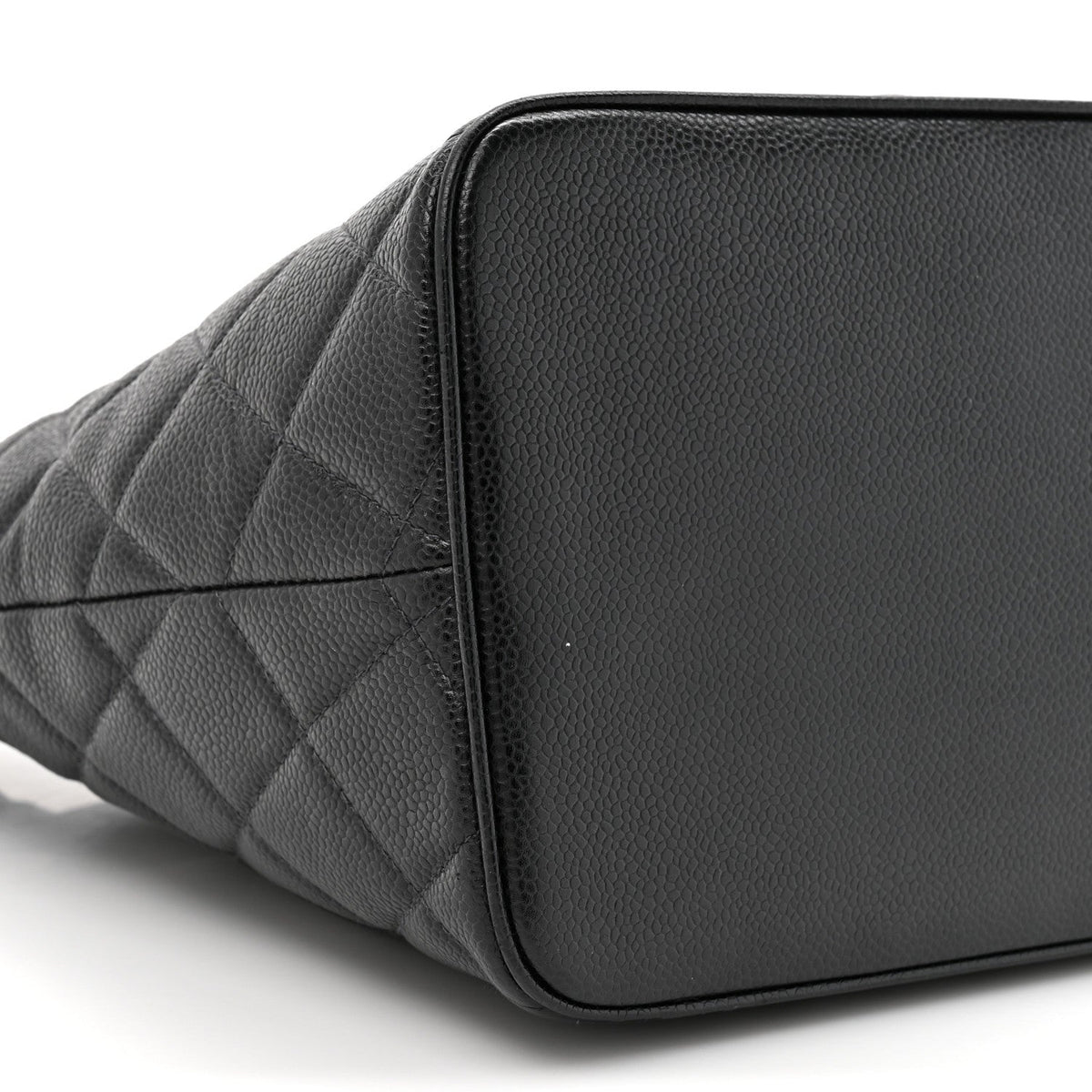 Caviar Quilted Medallion Tote Black