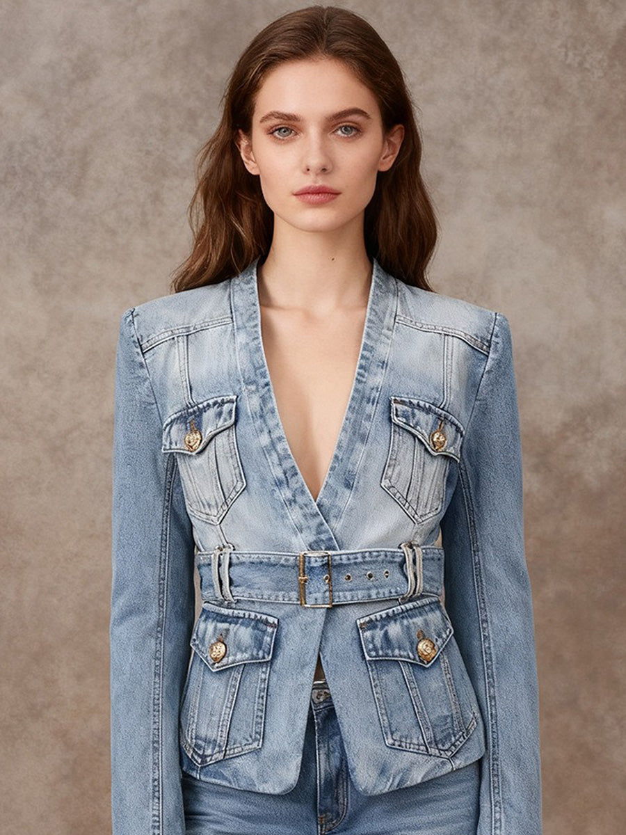 Maya Denim Blazer