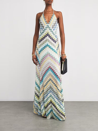 Georgia Bohemian-style Bodycon Maxi dress