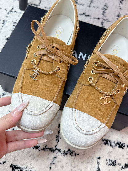 CC Cruise 25/26 Moccasins Brown White Suede