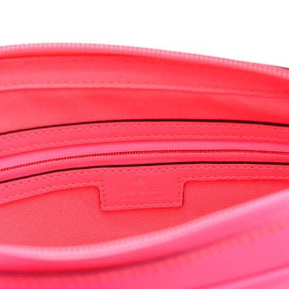Rubber Effect Monogram GG Crossbody Bag Fluorescent Fuchsia