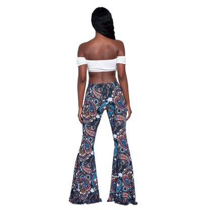 Fashion Pattern Printed Women'S Bootcut Pants