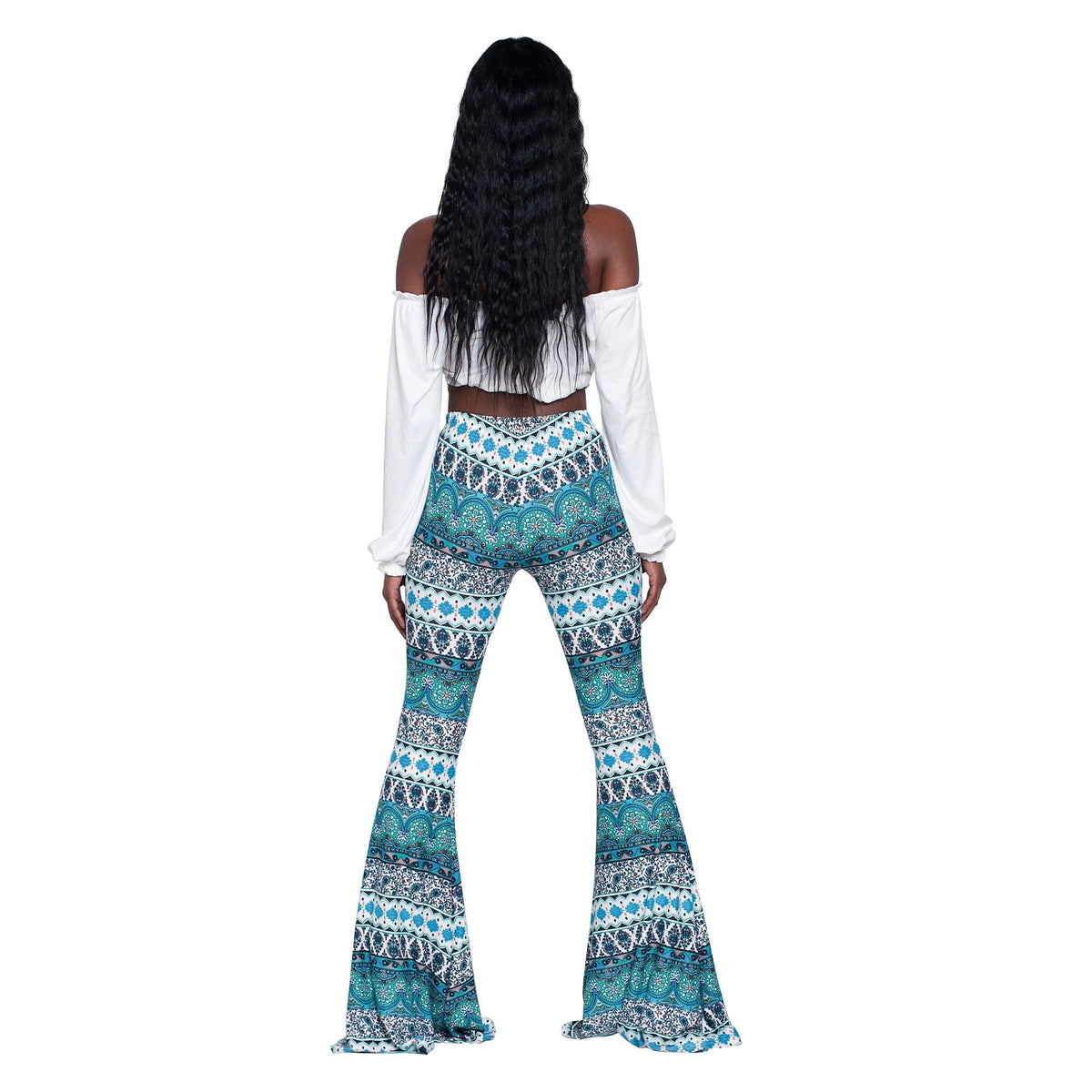 Fashion Pattern Printed Women'S Bootcut Pants