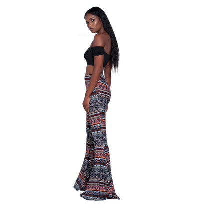 Fashion Pattern Printed Women'S Bootcut Pants