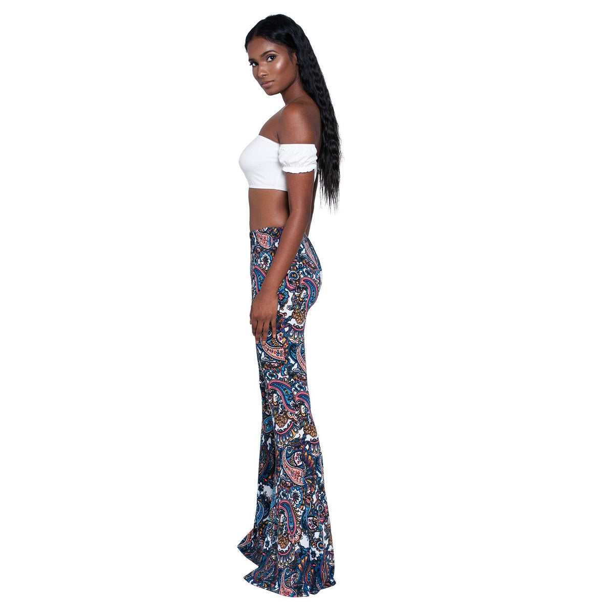 Fashion Pattern Printed Women'S Bootcut Pants